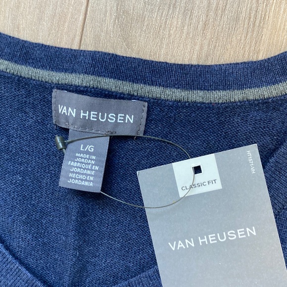 Mens van heusen classic fit sweater vest size L - Picture 8 of 13